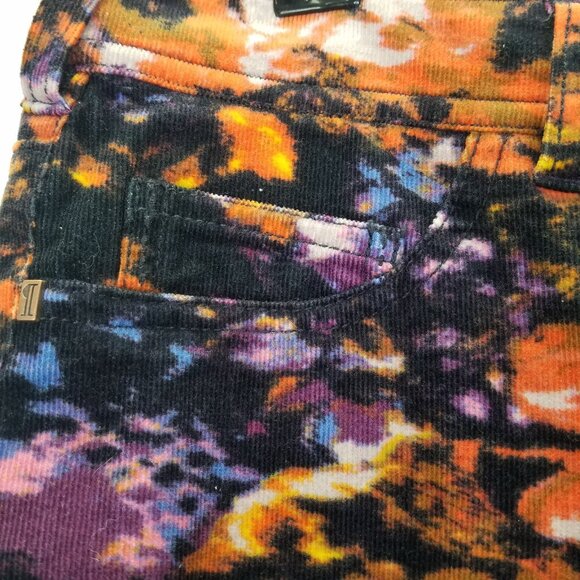 Pilcro Serif Corduroy Skinny Pants Women's 27 Floral Black Anthropologie Stretch - Picture 9 of 16